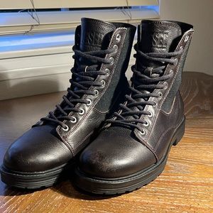 Diesel Leather Boots Men’s 8.5 Chocolate Brown